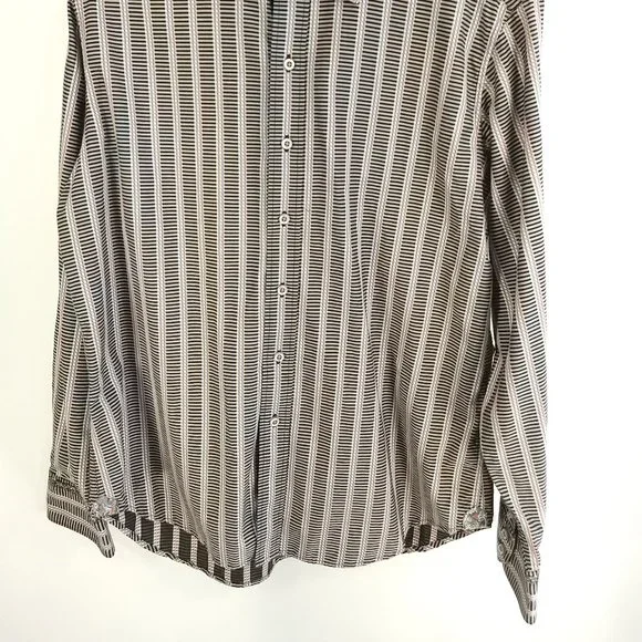 Robert Graham Shirt Men's Large Classic Fit Multicolor Stripes Button Front - Picture 2 of 12